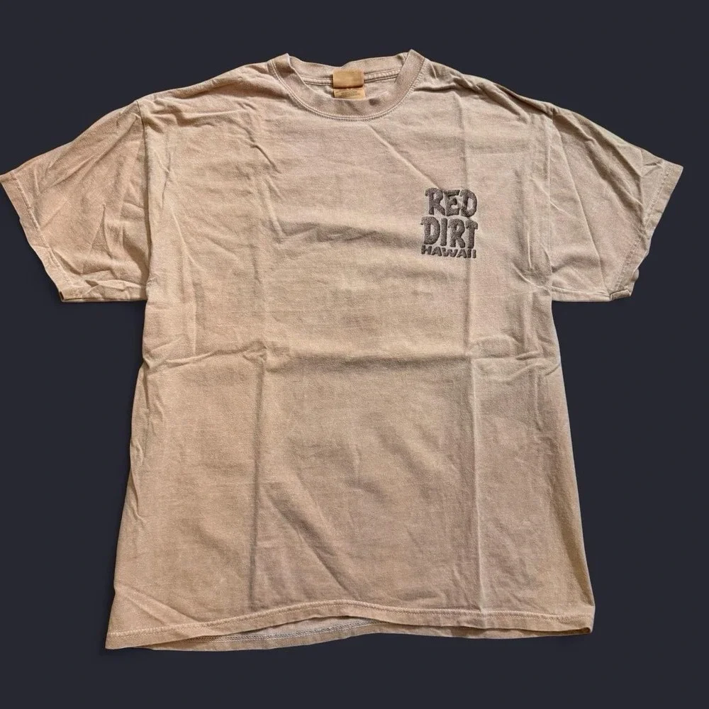 Vintage Red Dirt Hawaii T-Shirt Size Large Surf Skate Y2K 2000s Retro